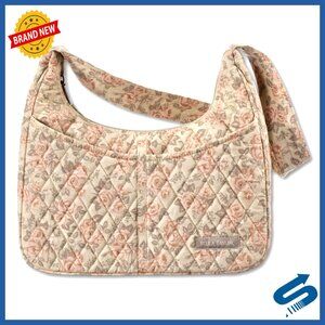 Lightweight Quilted Hobo Shoulder Bag with Multiple Pockets